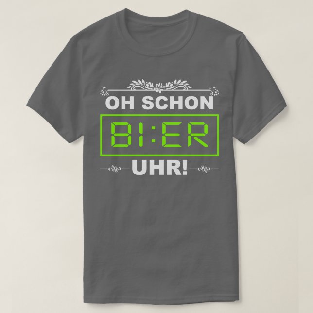Camiseta Schon BIER Uhr Lustiges Alkohol Trink Saufen Sa (Frente do Design)