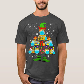 Camiseta School Bus Driver Christmas Tree Funny
