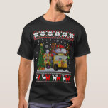 Camiseta School Bus Driver Reindeer Santa Hat Ugly Christma<br><div class="desc">Motorista de ônibus escolar Reindeer Santa Hat Suor de Natal Feio</div>