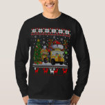 Camiseta School Bus Driver Reindeer Santa Hat Ugly Christma<br><div class="desc">Motorista de ônibus escolar Reindeer Santa Hat Suor de Natal Feio</div>