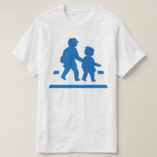 Camiseta School Children" cruzando > Sinal de tráfego japo