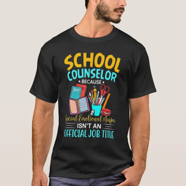 Camiseta School Counselor Counseling Week Quotes (Frente)