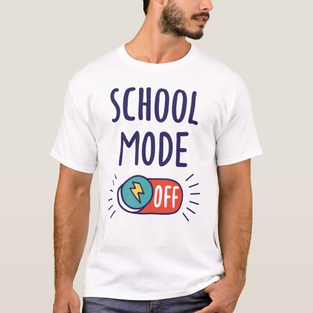 Camiseta School Mode Off (Frente)