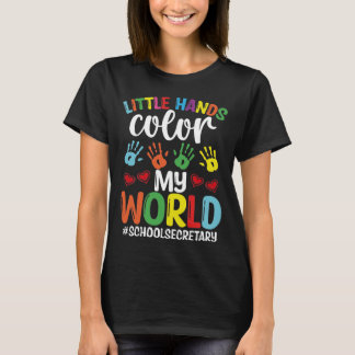 Camiseta School Secretary Office Decor color my World