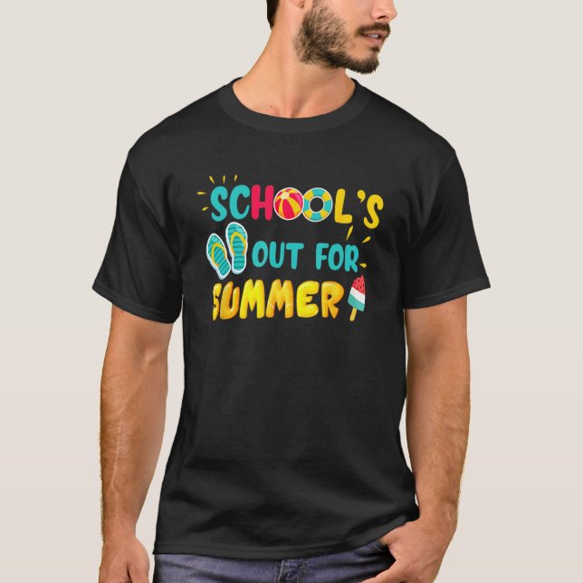 Camiseta Schools Out For Summer Happy Last Day Of School Vi (Frente)