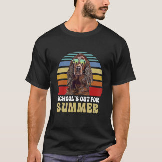 Camiseta Schools Out For Summer Irish Setter Dog Teacher