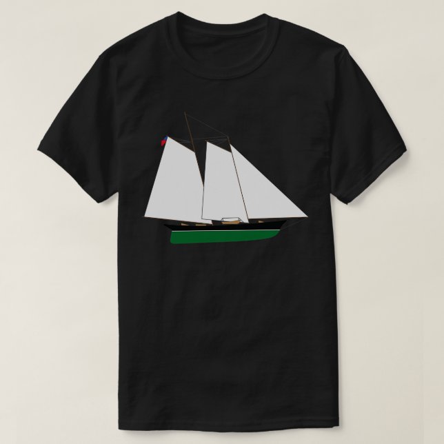 Camiseta Schooner Yacht America (Frente do Design)