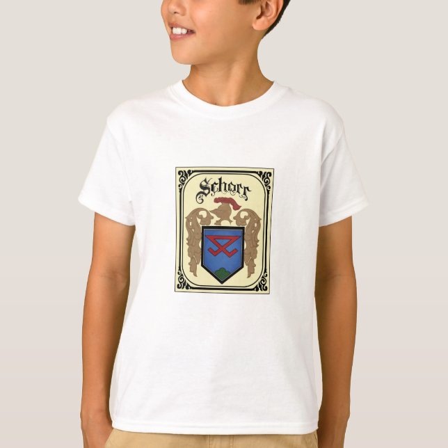 Camiseta Schorr Crest Center (rapazes) (Frente)