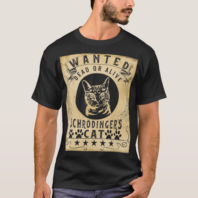 Camiseta Schrdingers Alive cat Quantum Mechani (Frente)