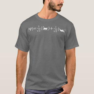 Camiseta Schrdingers Equação de Gato Nerd Físico
