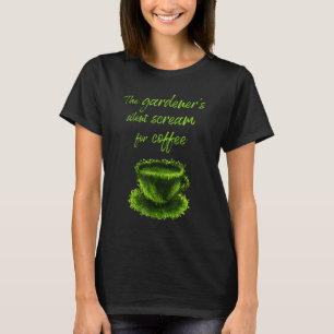 Camiseta Schrei Nach Kaffee Mug, de Gärtner, com texto alem