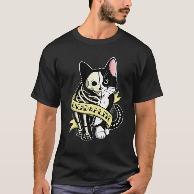 Camiseta Schrodinger Cat Tattoo (Frente)