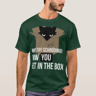 Camiseta Schrodinger S Cat Mecânica Quântica Ciência da Fís