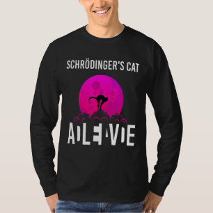 Camiseta Schrodingers Cat Em Um Morto De Caixa E Ciências V