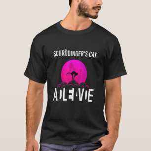 Camiseta Schrodingers Cat Em Um Morto De Caixa E Ciências V