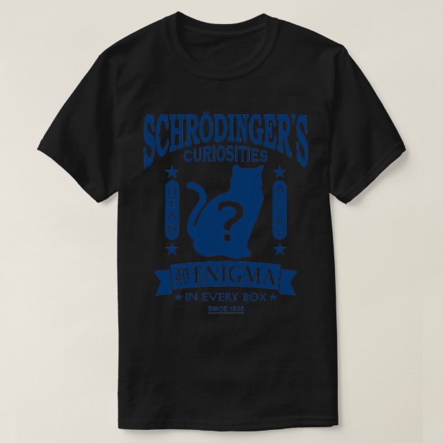 Camiseta Schrodingers Cat Mecânica Quântica Geek do Paradox (Frente do Design)