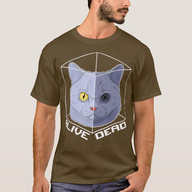 Camiseta Schrodingers Cat Paradox Quantum Mechanics (Frente)