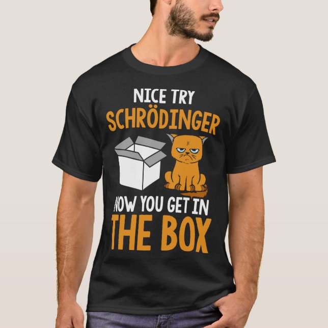Camiseta Schrödingers Cat Physics Nerd (Frente)