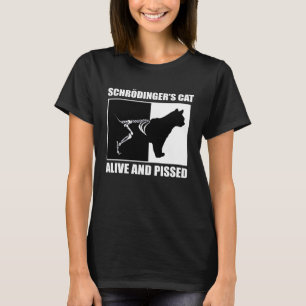 Camiseta Schrödingers Cat Physics Nerd de Ciência da Matemá