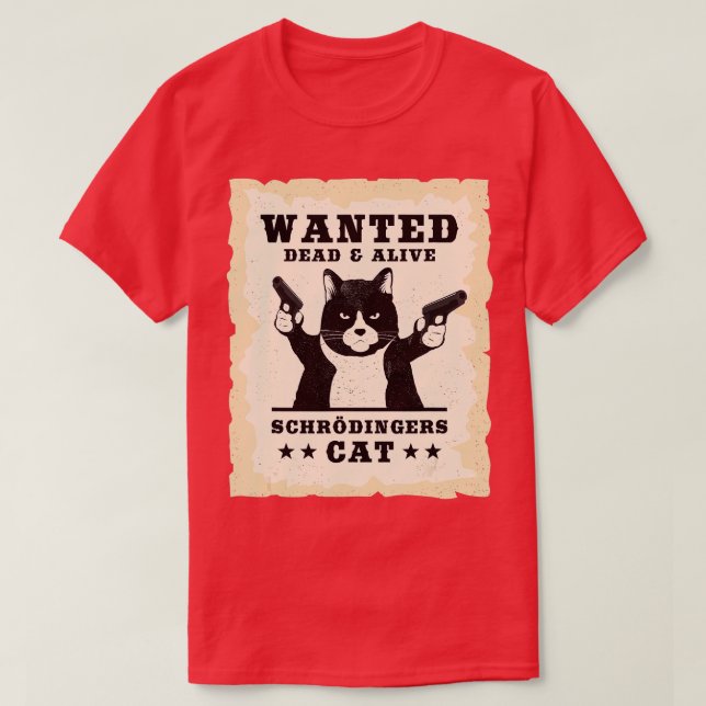 Camiseta Schrodingers Cat Physics Paradox Quantum Mechanics (Frente do Design)