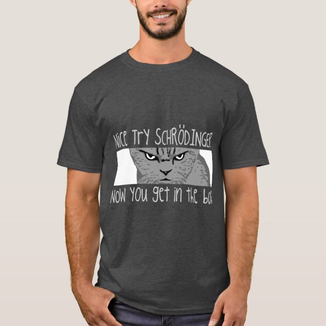 Camiseta Schrodingers Cat retro (Frente)