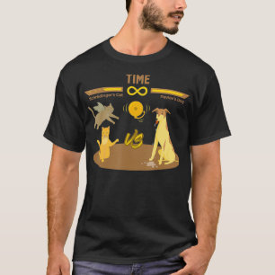 Camiseta Schrodingers Cat VS Pavlovs Cachorro Jogo Engraçad