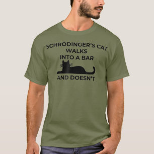 Camiseta Schrodingers    catFÍSICA Engraçada