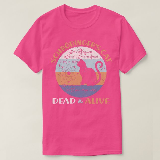 Camiseta Schroedingers Cat Physics Professora Cat Lover Ofe (Frente do Design)