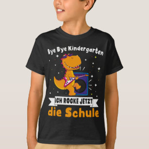 Camiseta Schulkind Erste Klasse Schulanfang Dino