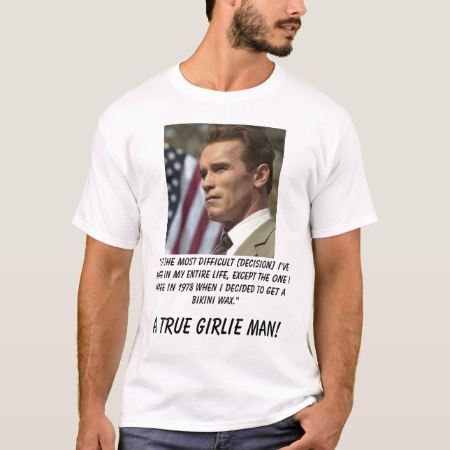 Camiseta Schwarzenegger, "é o mais difícil [decis… (Frente)