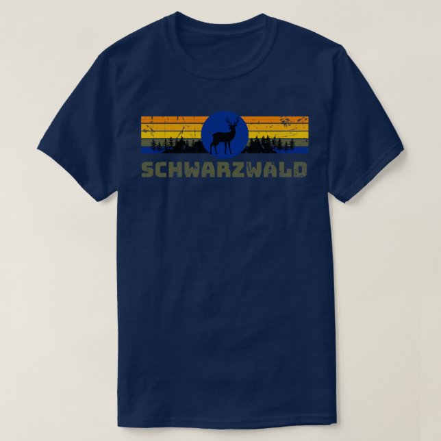 Camiseta Schwarzwald Baden-Württemberg Wald Reh Nature (Frente do Design)