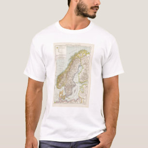 Camiseta Schweden, Norwegen - suecia e mapa de Noruega