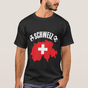 Camiseta Schweiz Suiça Map Soccer