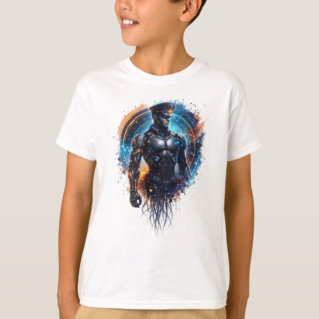 Camiseta Sci-Fi Officer Android Commander (Frente)