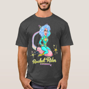 Camiseta SCI-FI ROCKET RIDER Colorful Bold Drag Queen