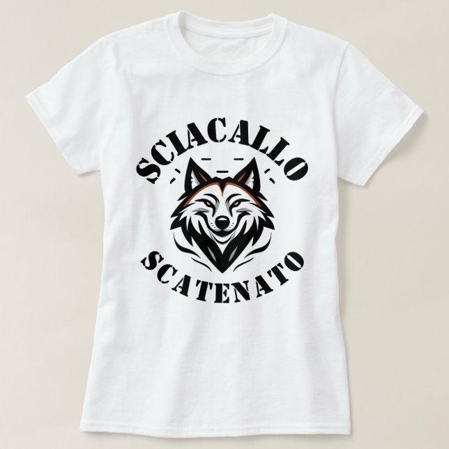 Camiseta Sciacallo Scatenato T-shirt (Frente do Design)
