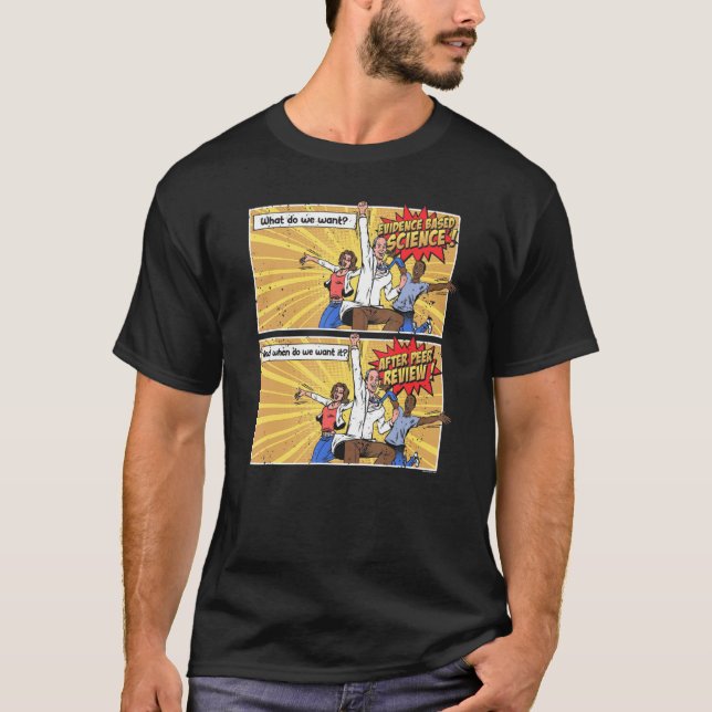 Camiseta Science After Peer Review  Science (Frente)