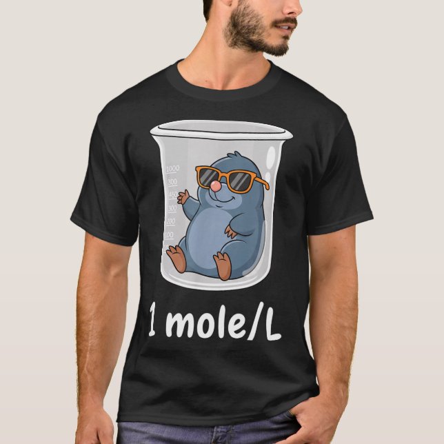 Camiseta Science &amp; Technology Funny Chemistry 1 Mole L  (Frente)