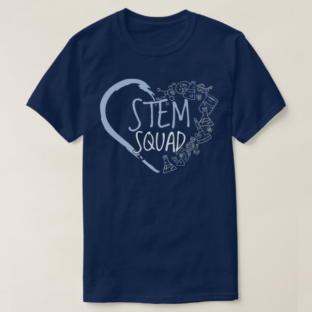 Camiseta Science Chemistry Stem Squad Premium (Frente do Design)