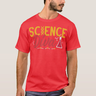 Camiseta Science Diva Chemistry Biology Professora De Volta