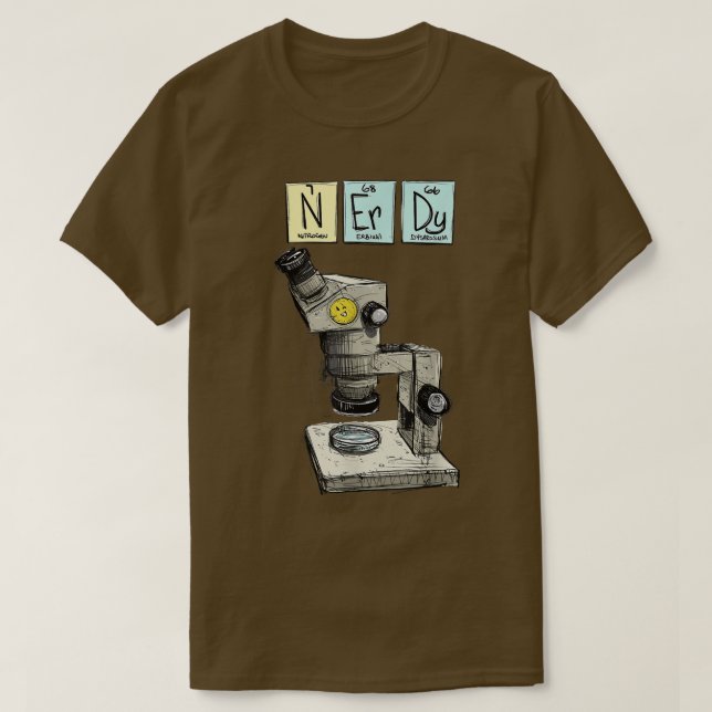 Camiseta Science is Cool, Science, Nerd, Nerdy, Microscope  (Frente do Design)