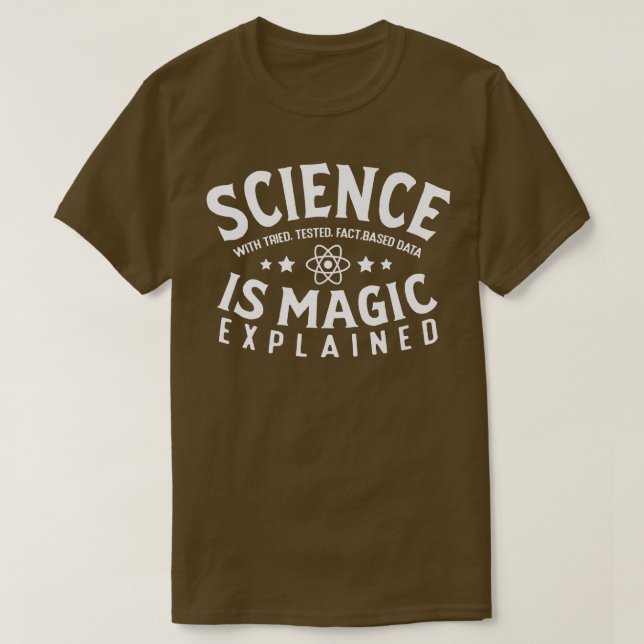Camiseta Science Is Magic Explained Future Scientist Chemis (Frente do Design)