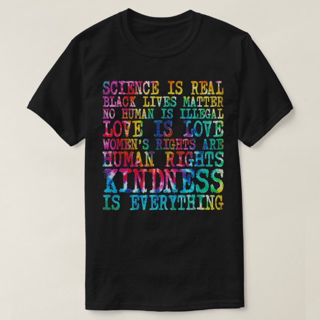 Camiseta Science is Real Black Lives Matter Pride Month (46 (Frente do Design)