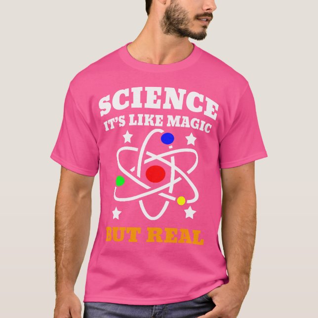 Camiseta Science Its Like Magic But Real Scientist Kid (Frente)