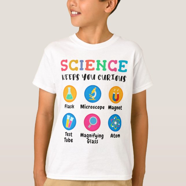 Camiseta Science keeps you curious (Frente)