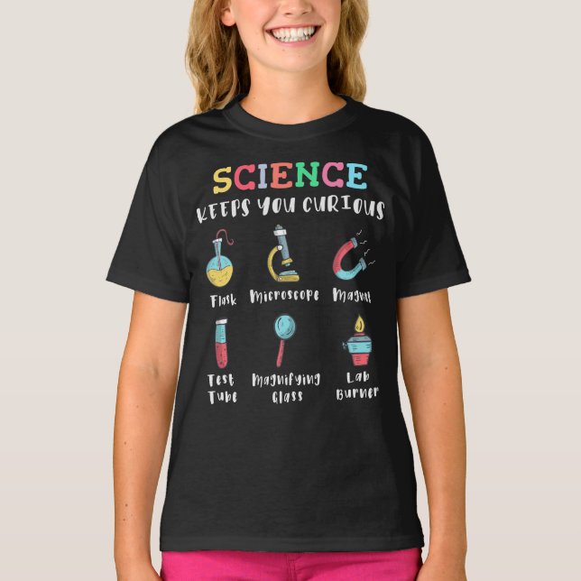 Camiseta Science keeps you curious (Frente)