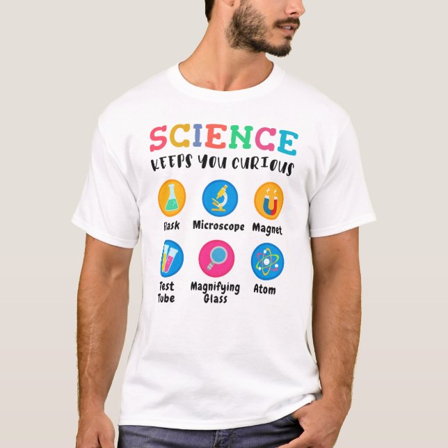 Camiseta Science keeps you curious (Frente)