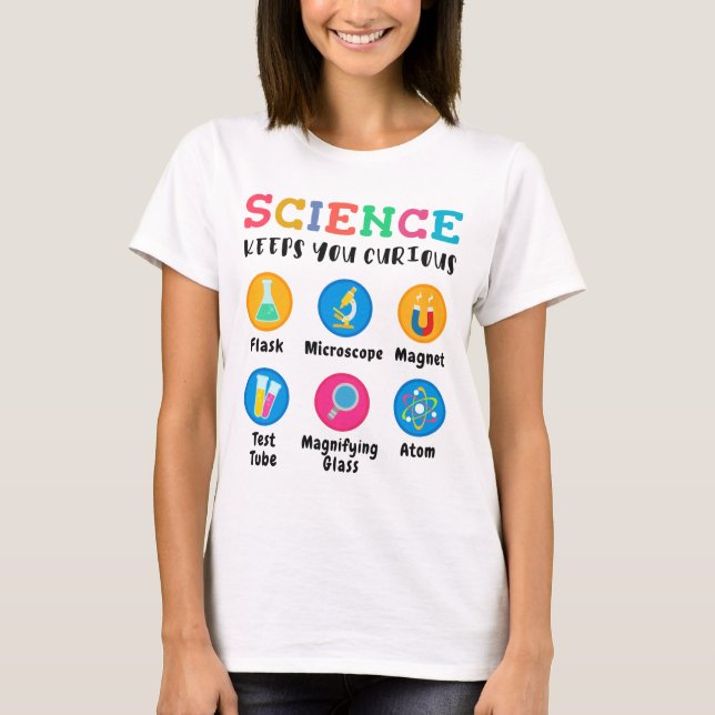 Camiseta Science keeps you curious (Frente)
