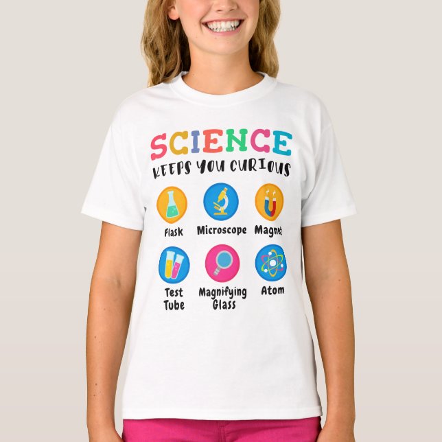 Camiseta Science keeps you curious (Frente)