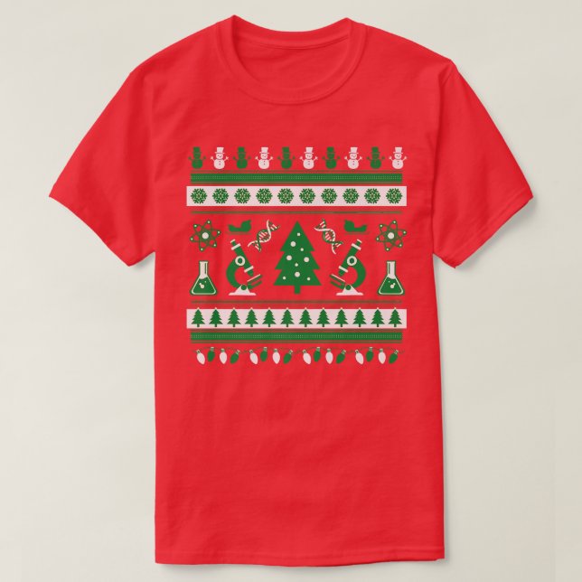 Camiseta Science Laboratory Ugly Christmas Sweater Premium  (Frente do Design)